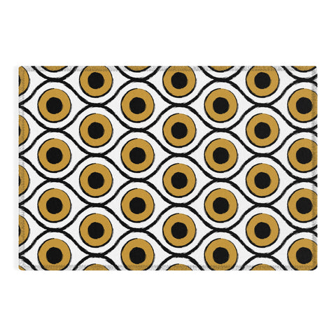 Art Heart Home and Fashion Vintage Bohemian Eyes Minimal Outdoor Rug