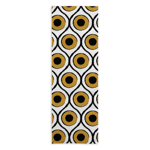 Art Heart Home and Fashion Vintage Bohemian Eyes Minimal Yoga Towel