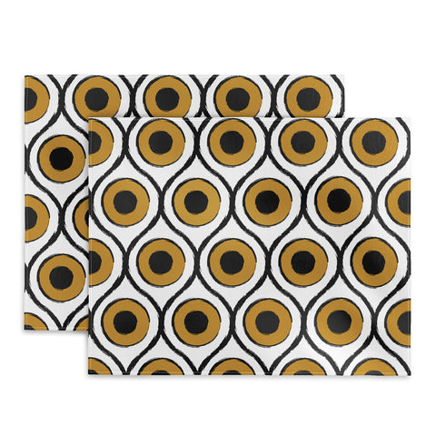 Art Heart Home and Fashion Vintage Bohemian Eyes Minimal Placemat