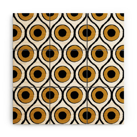 Art Heart Home and Fashion Vintage Bohemian Eyes Minimal Wood Wall Mural