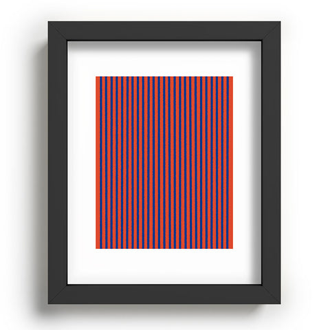 Art Heart Home and Fashion Watercolor Stripes Vibrant Recessed Framing Rectangle