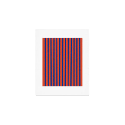 Art Heart Home and Fashion Watercolor Stripes Vibrant Art Print