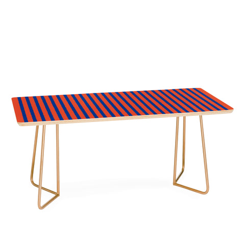 Art Heart Home and Fashion Watercolor Stripes Vibrant Coffee Table