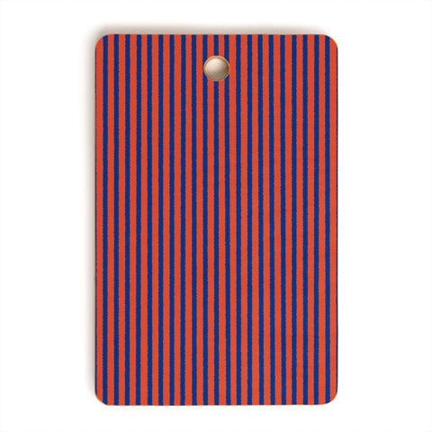 Art Heart Home and Fashion Watercolor Stripes Vibrant Cutting Board Rectangle
