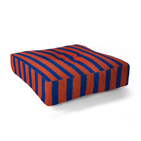 Art Heart Home and Fashion Watercolor Stripes Vibrant Floor Pillow Square