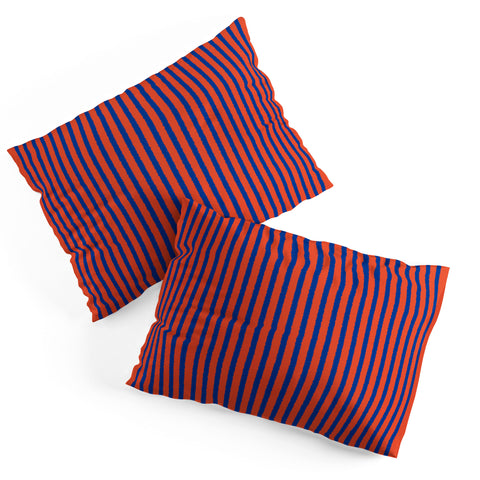Art Heart Home and Fashion Watercolor Stripes Vibrant Pillow Shams