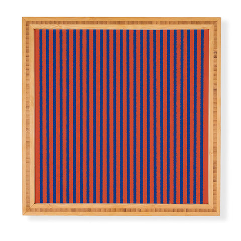 Art Heart Home and Fashion Watercolor Stripes Vibrant Framed Wall Art