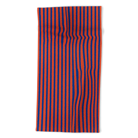 Art Heart Home and Fashion Watercolor Stripes Vibrant Beach Towel