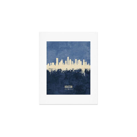 artPause - Michael Tompsett Houston Texas Skyline Art Print