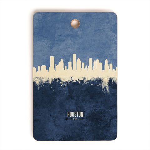artPause - Michael Tompsett Houston Texas Skyline Cutting Board Rectangle