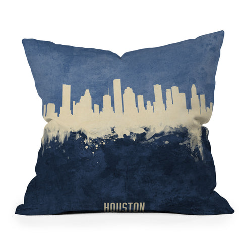 artPause - Michael Tompsett Houston Texas Skyline Throw Pillow