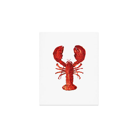 Artume Studio Watercolor Lobster 1 Art Print