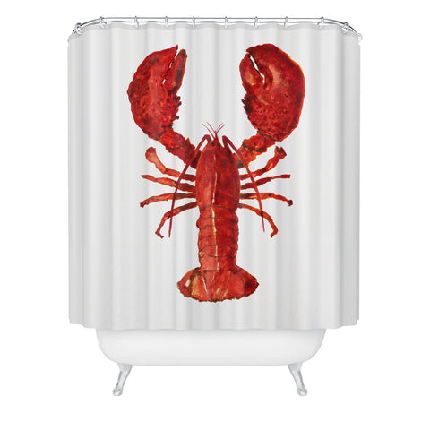 Artume Studio Watercolor Lobster 1 Shower Curtain