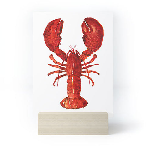 Artume Studio Watercolor Lobster 1 Mini Art Print