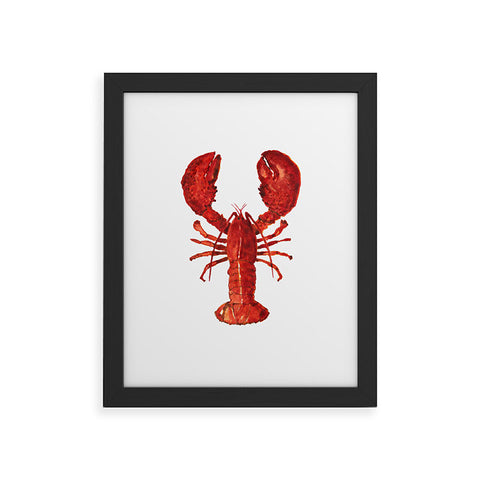 Artume Studio Watercolor Lobster 1 Framed Art Print