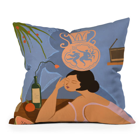 artyguava Be Still Outdoor Throw Pillow