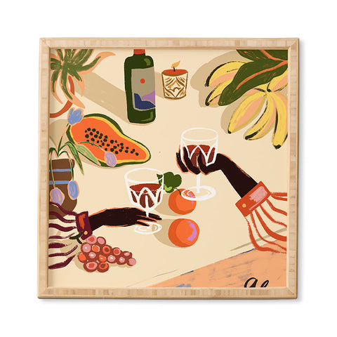 artyguava Cheers to You Framed Wall Art