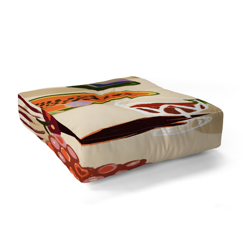 artyguava Cheers to You Floor Pillow Square