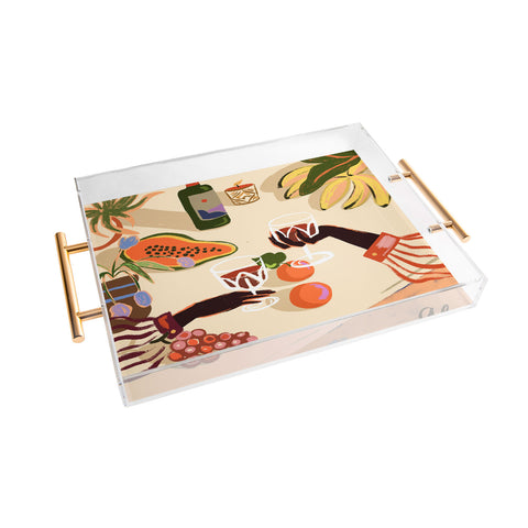 artyguava Cheers to You Acrylic Tray