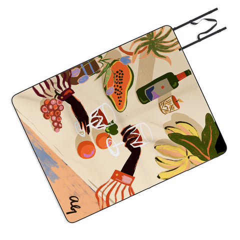 artyguava Cheers to You Picnic Blanket