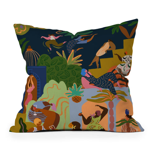 artyguava Fiesta I Throw Pillow