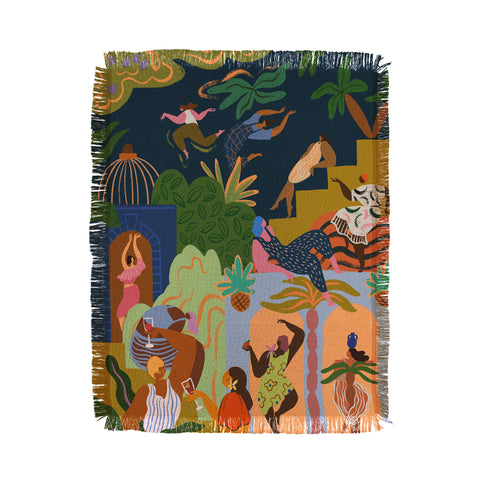 artyguava Fiesta I Throw Blanket
