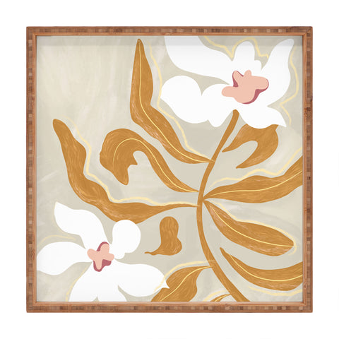 artyguava Flowers Flowers Flowers Square Tray