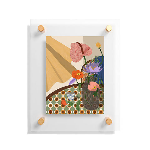 artyguava Flowers on the Dining Table Floating Acrylic Print