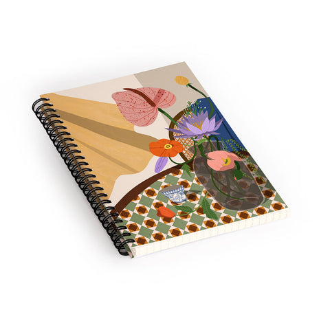 artyguava Flowers on the Dining Table Spiral Notebook