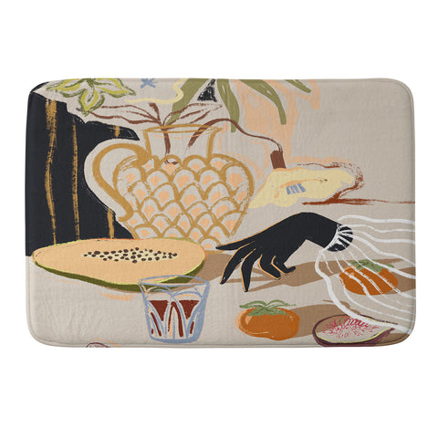 artyguava Fruitful Spread Memory Foam Bath Mat