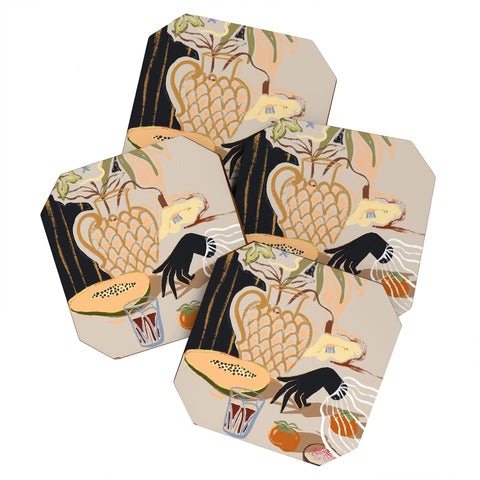 artyguava Fruitful Spread Coaster Set