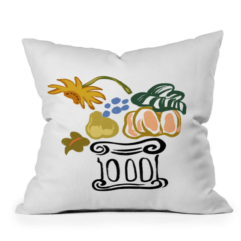 artyguava Golden Harvest Throw Pillow