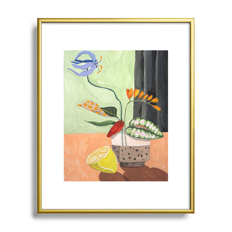artyguava Ikebana Metal Framed Art Print