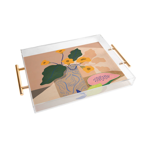 artyguava Lemon Papaya Acrylic Tray