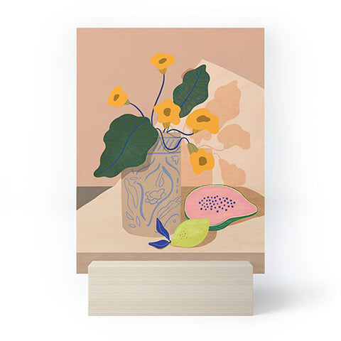 artyguava Lemon Papaya Mini Art Print