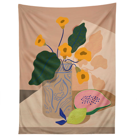 artyguava Lemon Papaya Tapestry