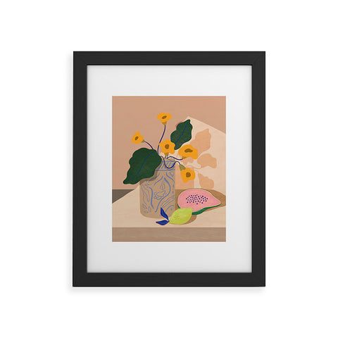 artyguava Lemon Papaya Framed Art Print