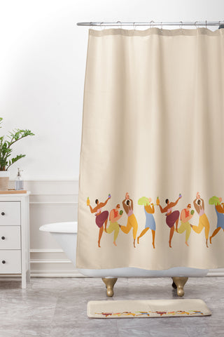 artyguava My Tribe Shower Curtain And Mat