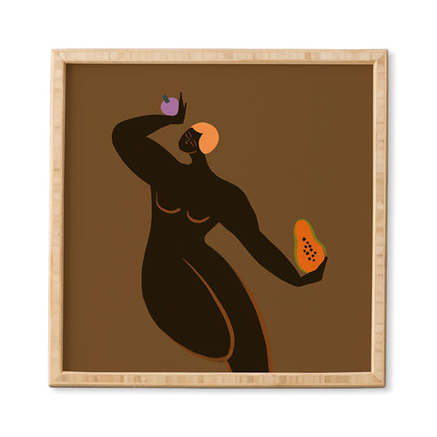artyguava Papaya and Mangosteen Framed Wall Art