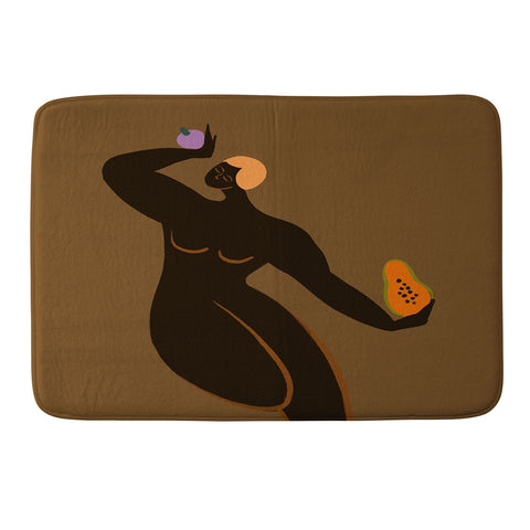 artyguava Papaya and Mangosteen Memory Foam Bath Mat