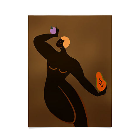 artyguava Papaya and Mangosteen Poster