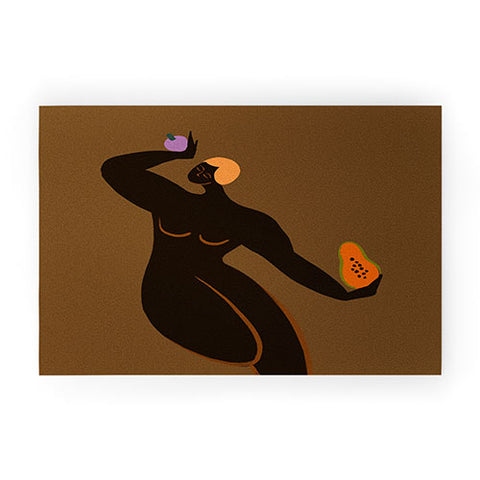 artyguava Papaya and Mangosteen Welcome Mat