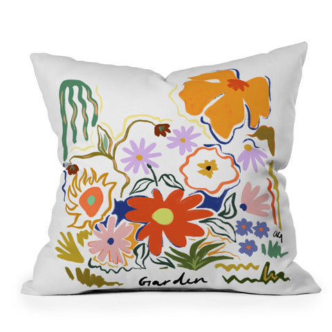 artyguava Secret Garden 2 Outdoor Throw Pillow