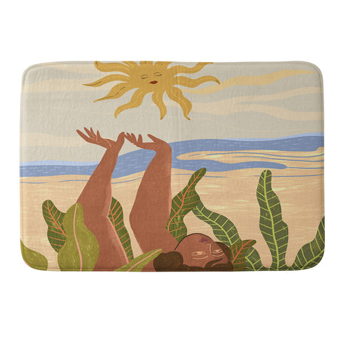 artyguava Sun Salutation II Memory Foam Bath Mat