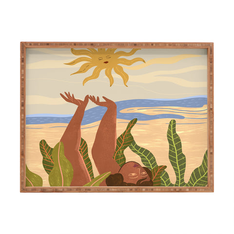 artyguava Sun Salutation II Rectangular Tray