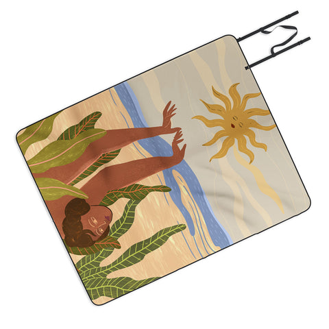 artyguava Sun Salutation II Picnic Blanket