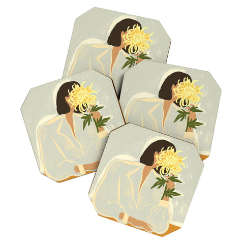 artyguava The Chrysanthemum Coaster Set