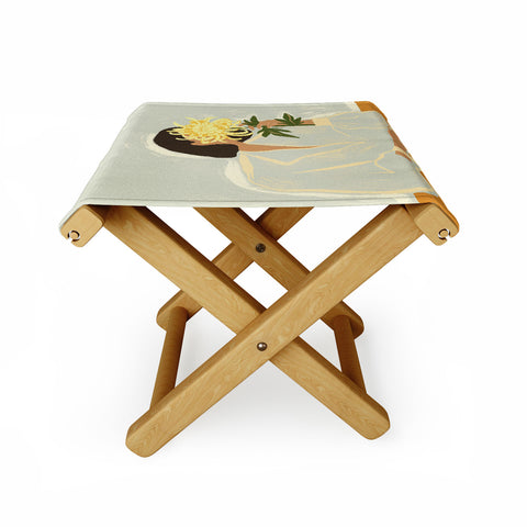 artyguava The Chrysanthemum Folding Stool