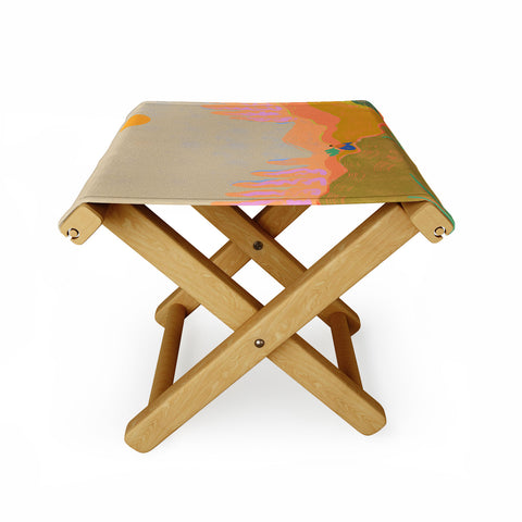 artyguava Wide Open Spaces I Folding Stool