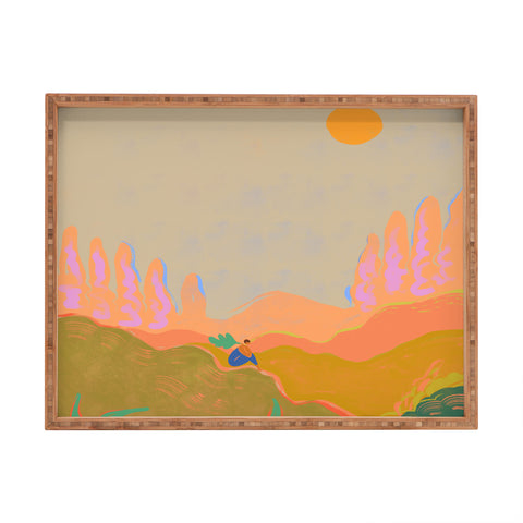 artyguava Wide Open Spaces I Rectangular Tray